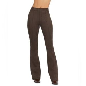 Spanx Faux Suede High Rise Flare Pull-on Trousers Sz xs